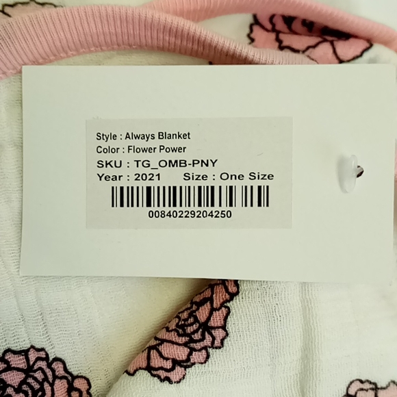 Monica and Andy Flower Power Baby Blanket - Picture 6 of 8